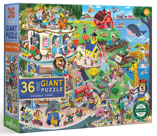 Friendly Town 36 pc Giant Puzzle