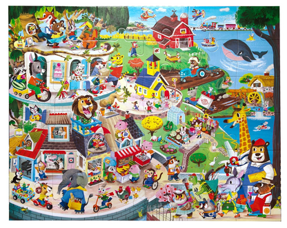 Friendly Town 36 pc Giant Puzzle
