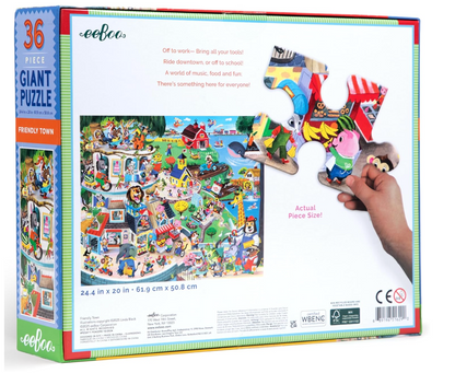 Friendly Town 36 pc Giant Puzzle