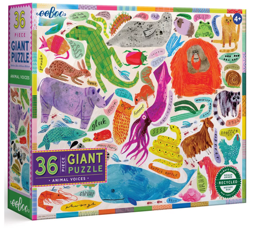 Animal Voices 36 pc. Giant Puzzle