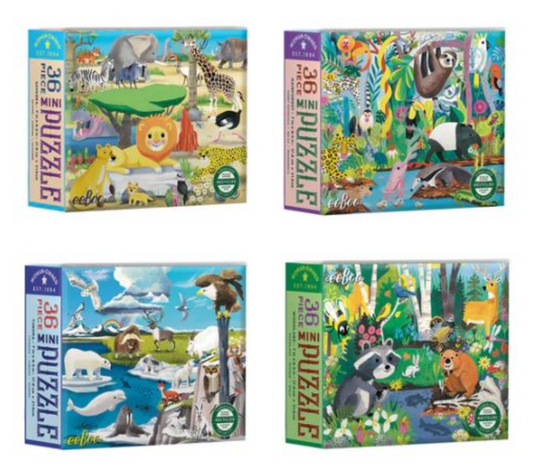 Wild Habitats Mini Puzzle Assortment