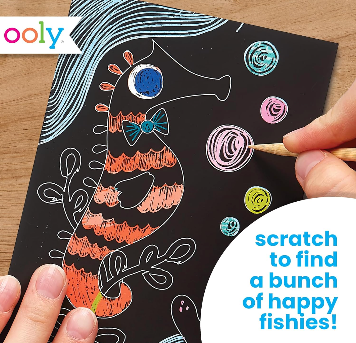 Scratch & Scribble Mini Kit - Friendly Fish