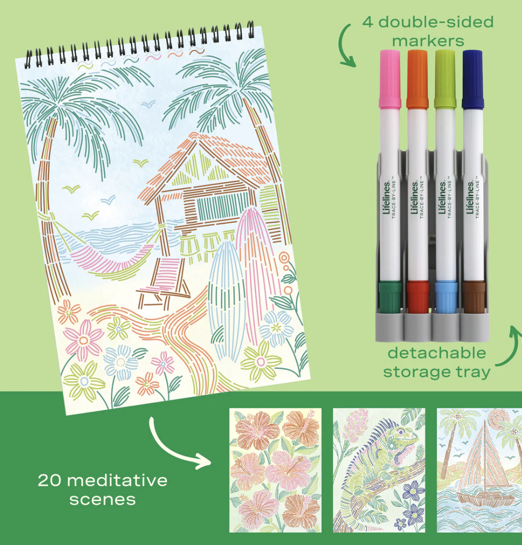 FlowArt Trace-by-Line - Tropical Paradise
