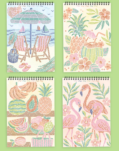 FlowArt Trace-by-Line - Tropical Paradise