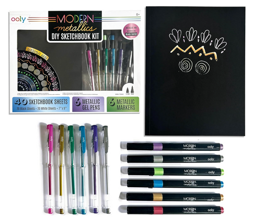 Modern Metallics DIY Sketchbook Kit