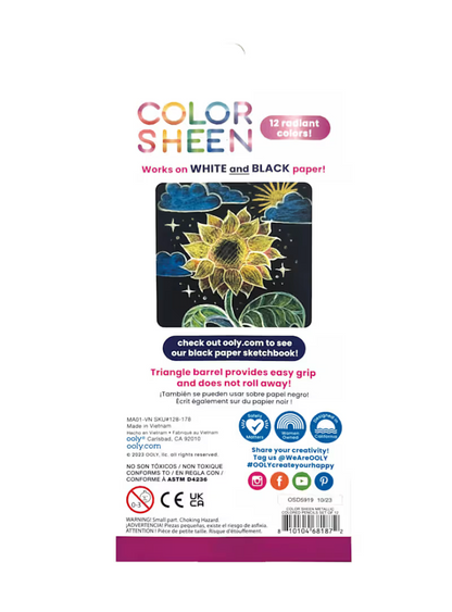 Color Sheen Metallic Colored Pencils