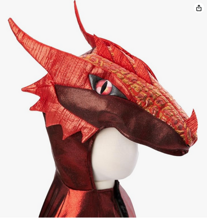 Ruby the Metallic Dragon Cape, Size 3-4