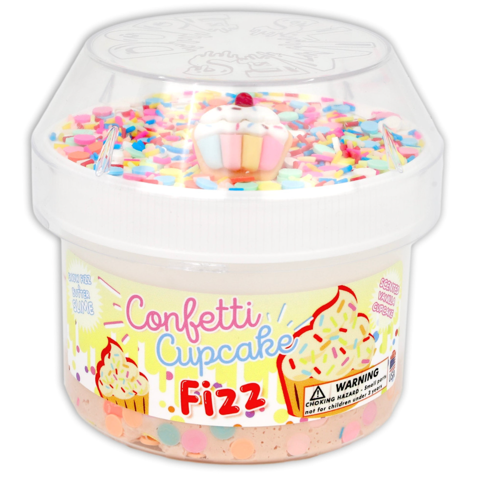 Confetti Cupcake Fizz Slime