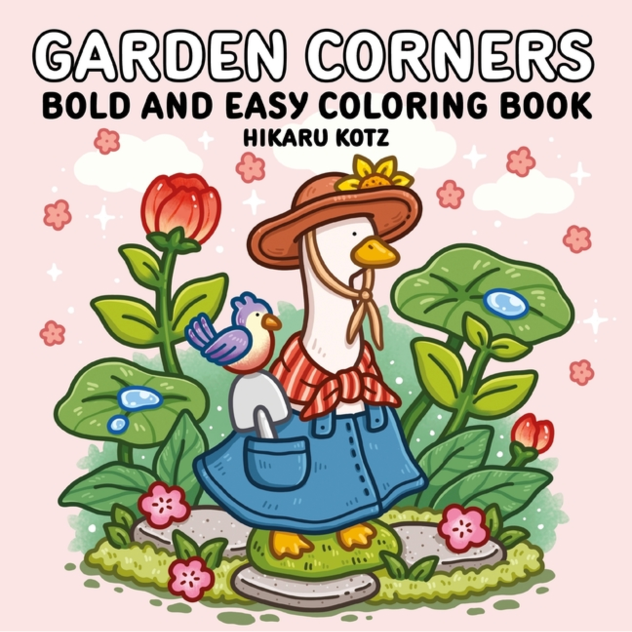 Garden Corners: Bold & Easy Coloring Book