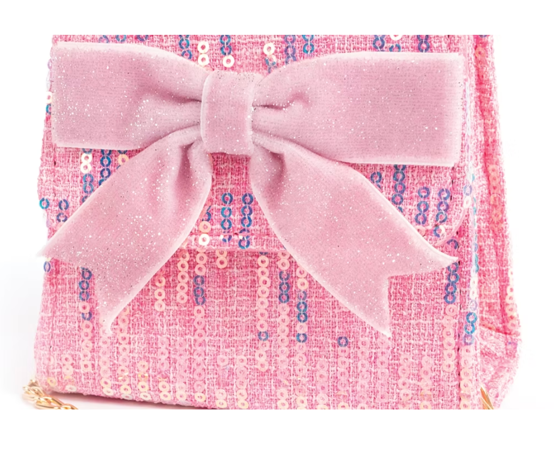 The Mademoiselle Mini Purse with Headband - Pink