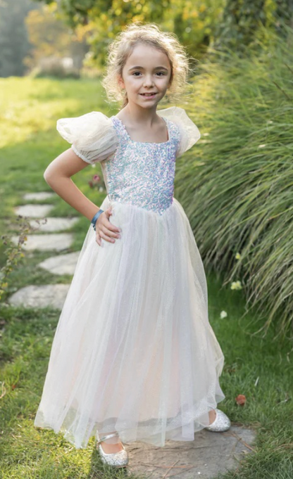 Rainbow Sherbert Sparkle Dress, Size 3-4