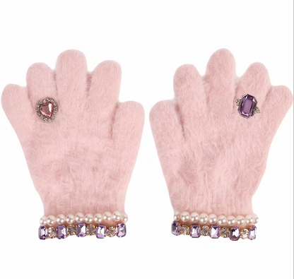 Boujee Bijou Gloves - Light Pink