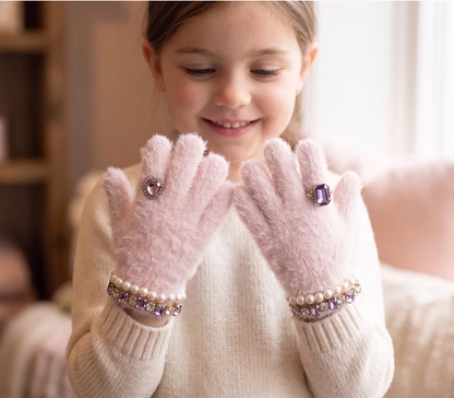 Boujee Bijou Gloves - Light Pink