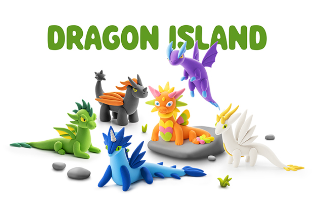 Hey Clay Dragon Island