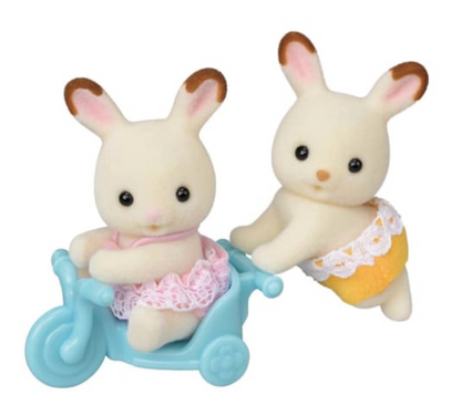 Calico Critters Chocolate Rabbit Twins