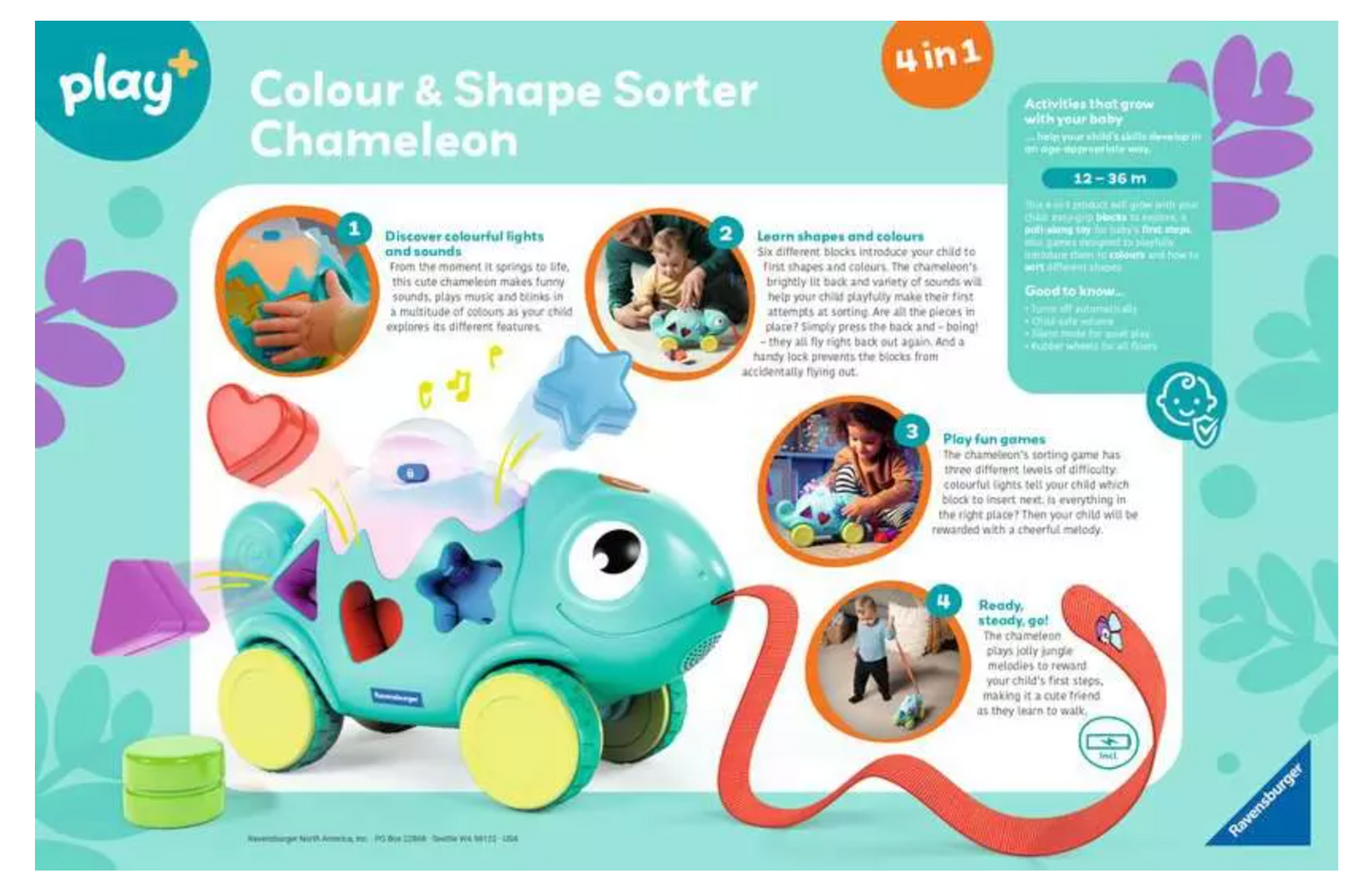 Color & Shape Sorter - Chameleon