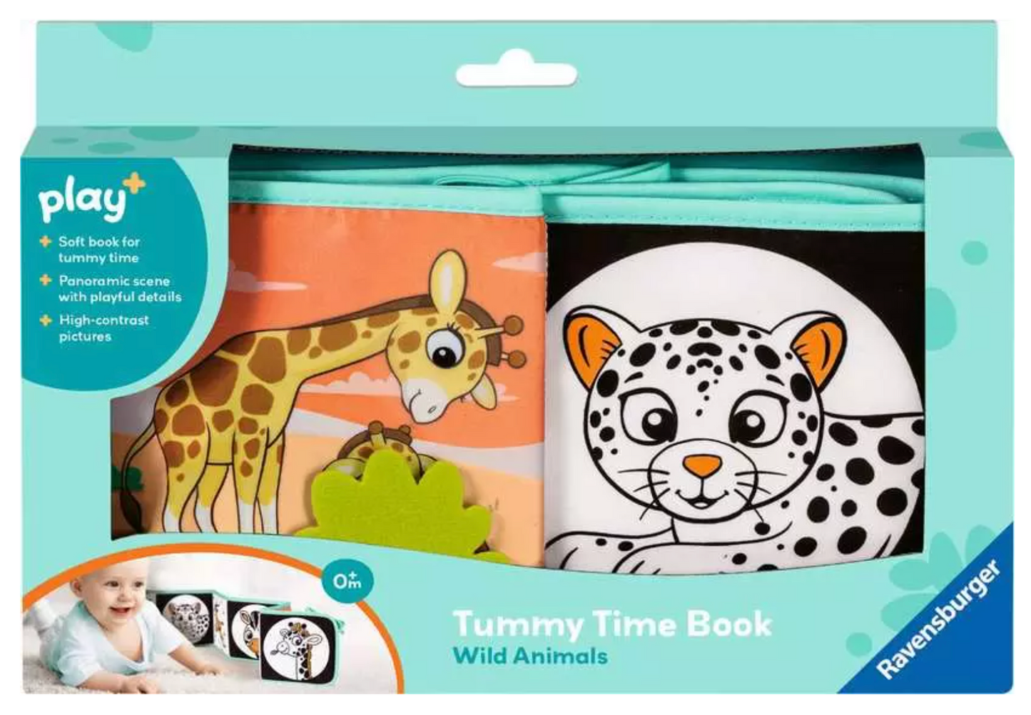 Tummy Time Book: Wild Animals