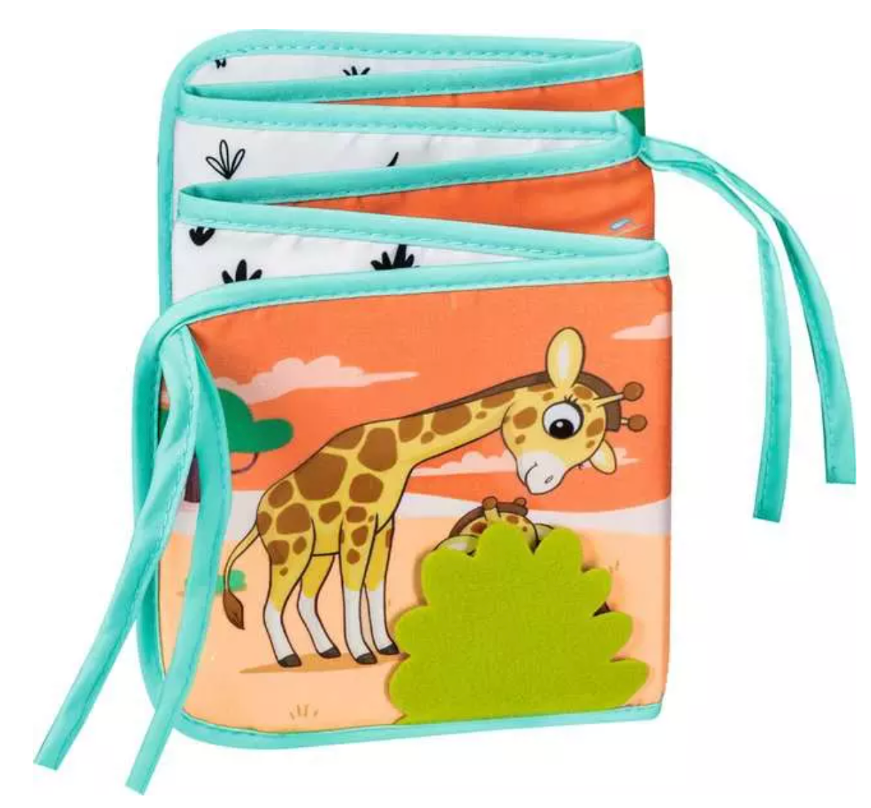 Tummy Time Book: Wild Animals