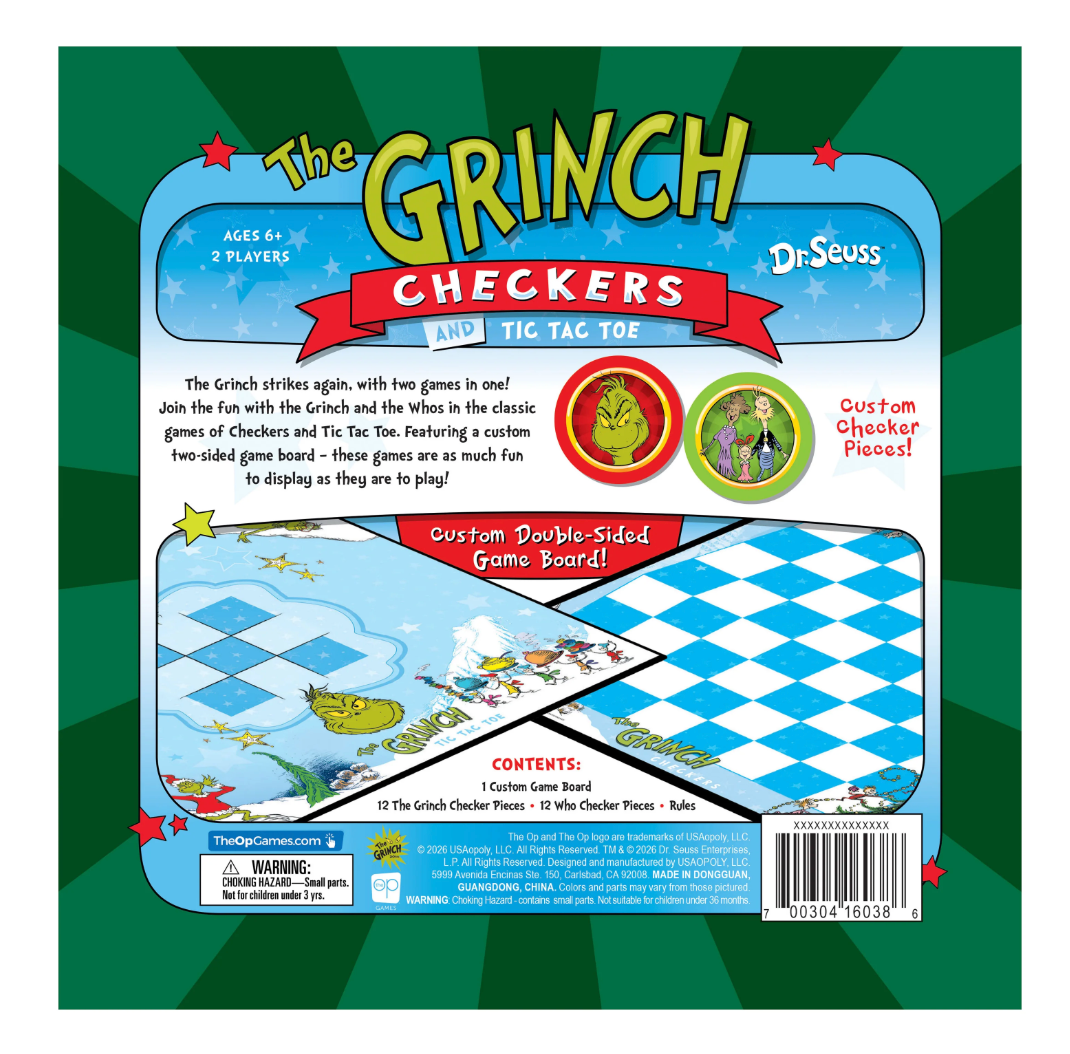The Grinch Checkers
