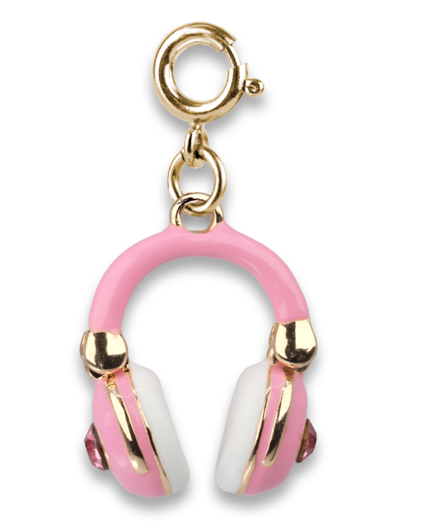 Gold Swivel Headphones Charm