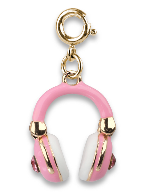 Gold Swivel Headphones Charm