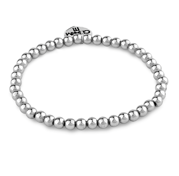 Charm It! Silver Bead Bracelet