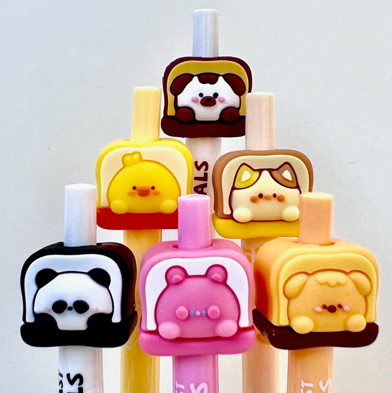 Happy Toast Animals Retractable Gel Pen