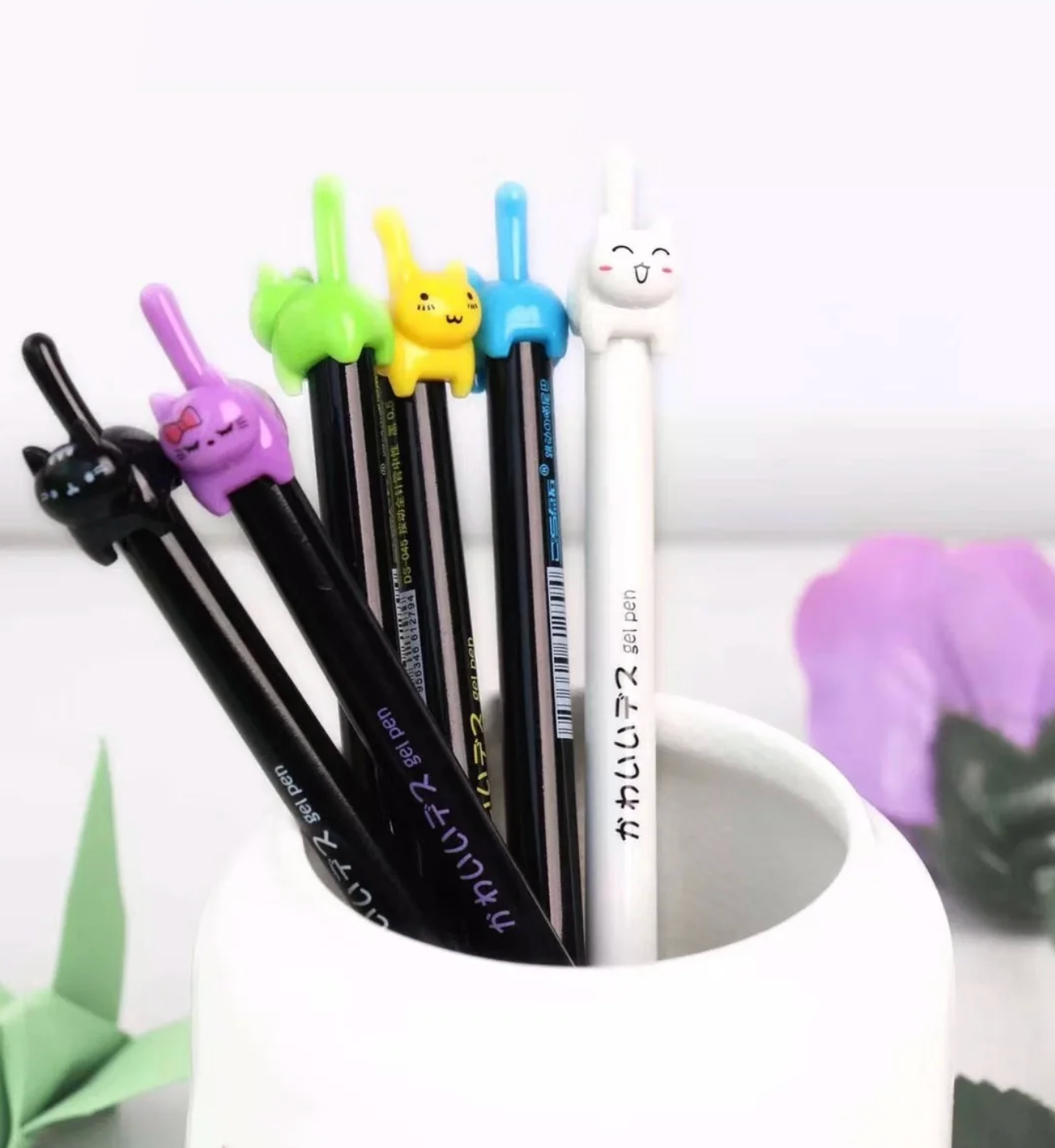 Cat Tail Retractable Gel Pen