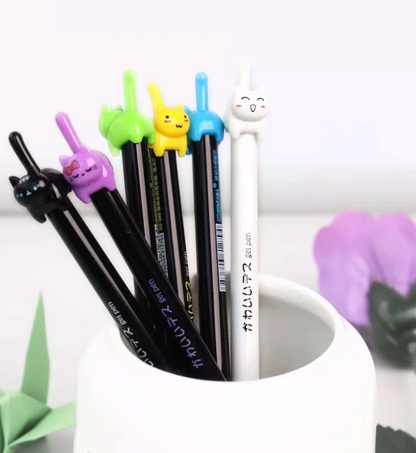 Cat Tail Retractable Gel Pen