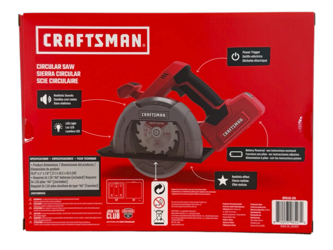 Craftsman Battery Operated Toy Circular Saw