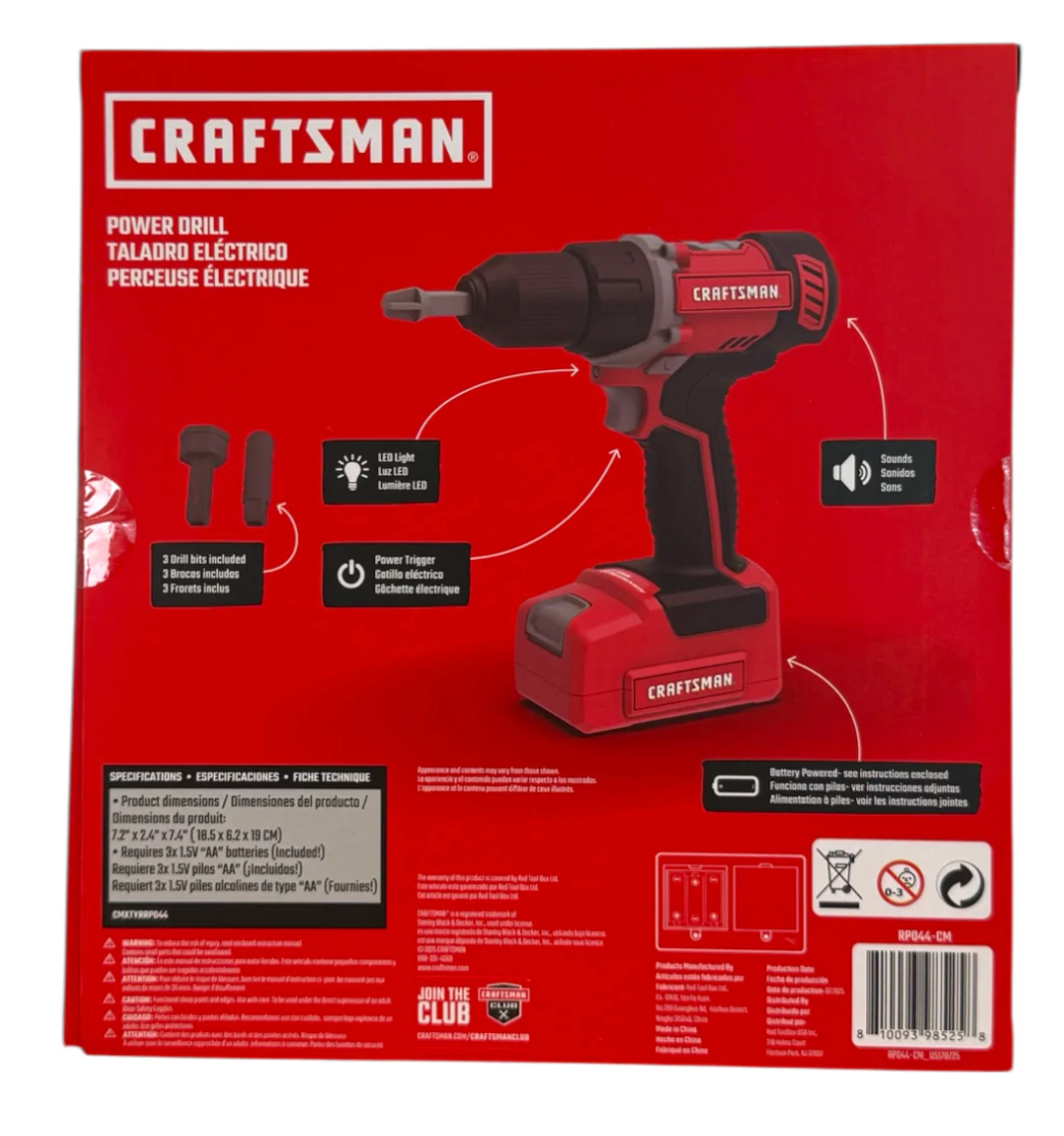 Craftsman Battery Operated Toy Power Drill
