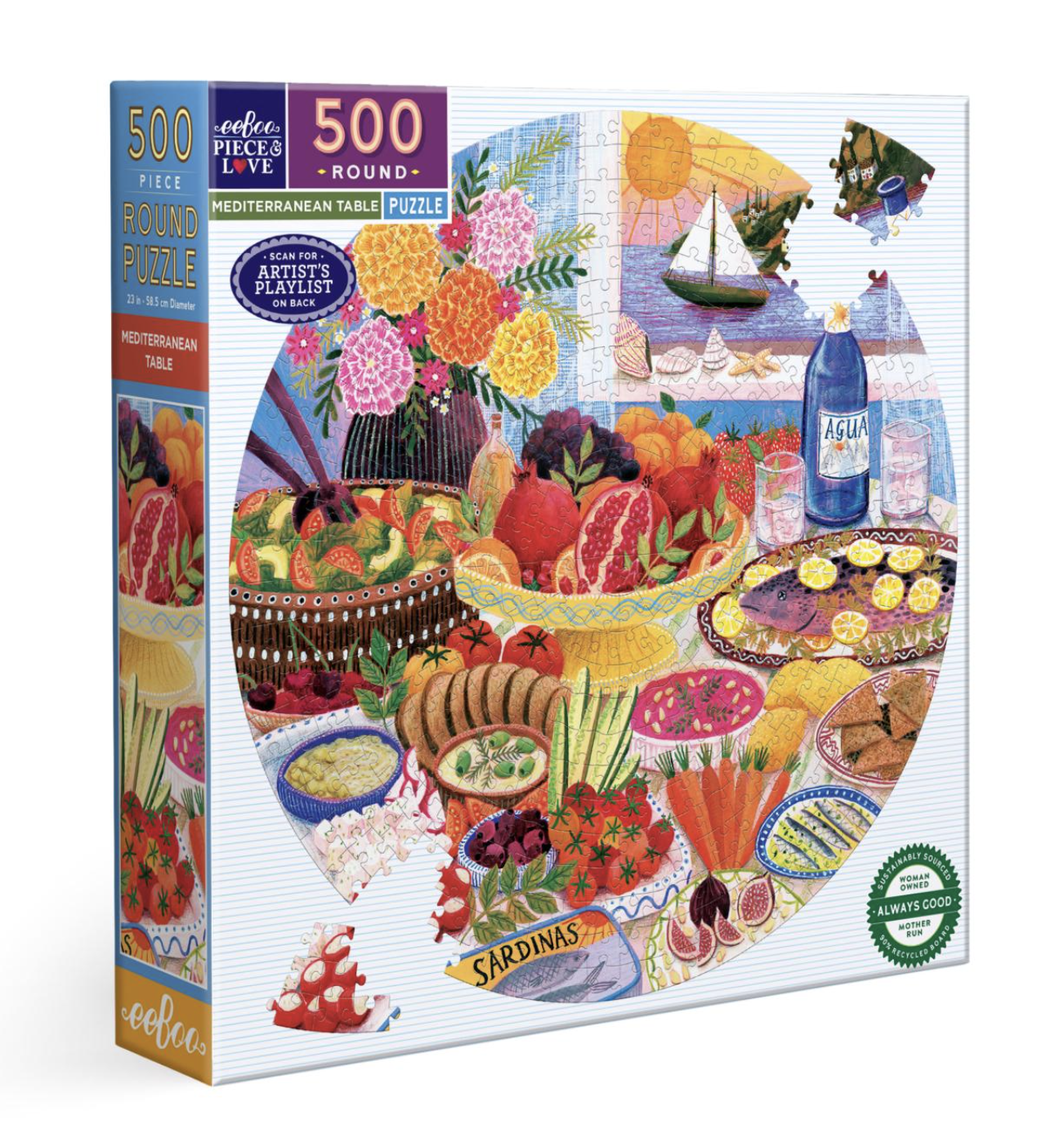 Mediterranean Table 500 pc. Round Puzzle