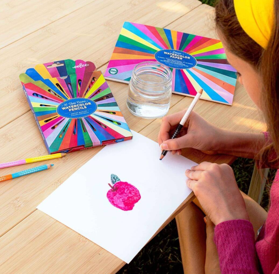 Double-Sided Rainbow Watercolor Pencils 18 ct.