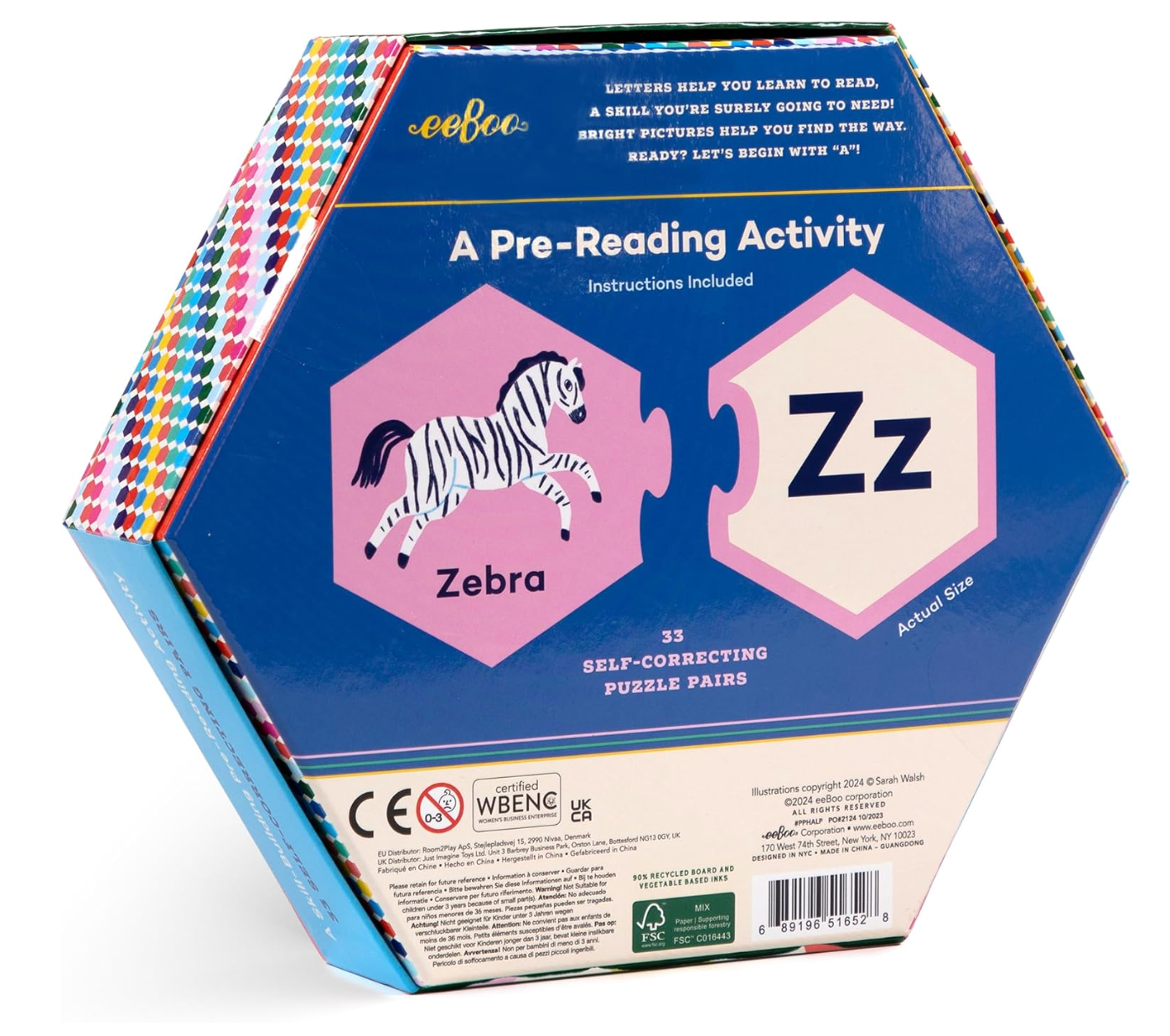 Alphabet Hexagon Puzzle Pairs