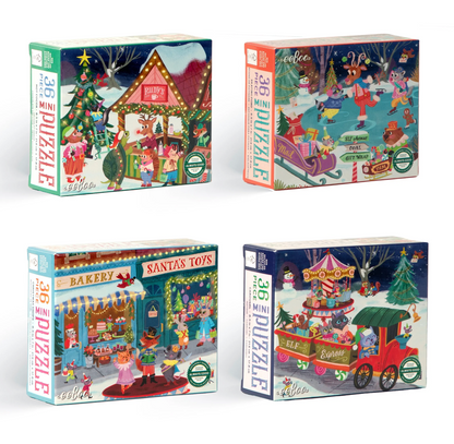 Christmas Village Mini Puzzle Assortment