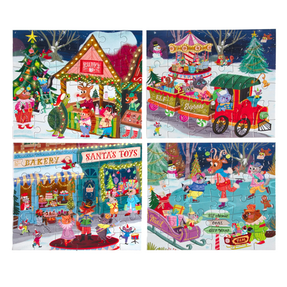 Christmas Village Mini Puzzle Assortment