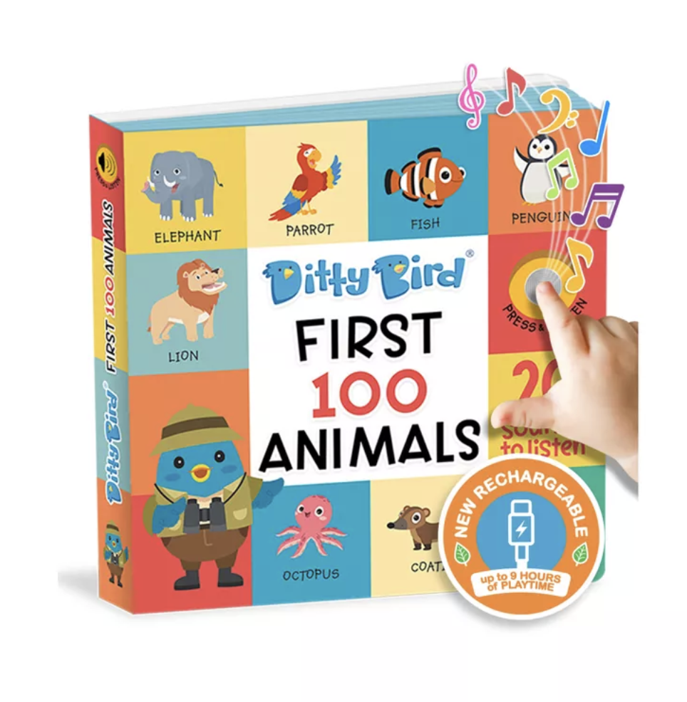 Ditty Bird Sound Book - First 100 Animals
