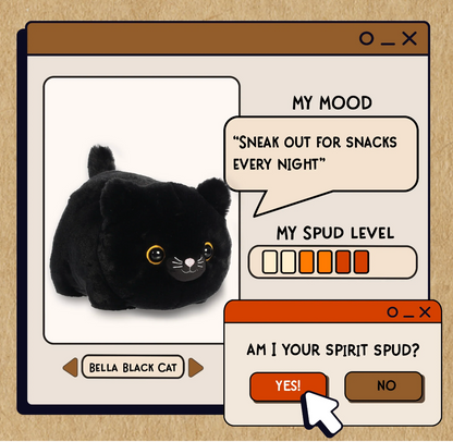 Spudster Bella Black Cat