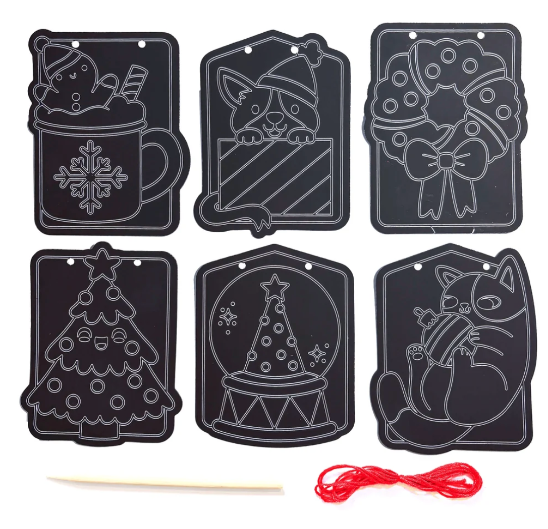 Scratch & Scribble - Festive Friends