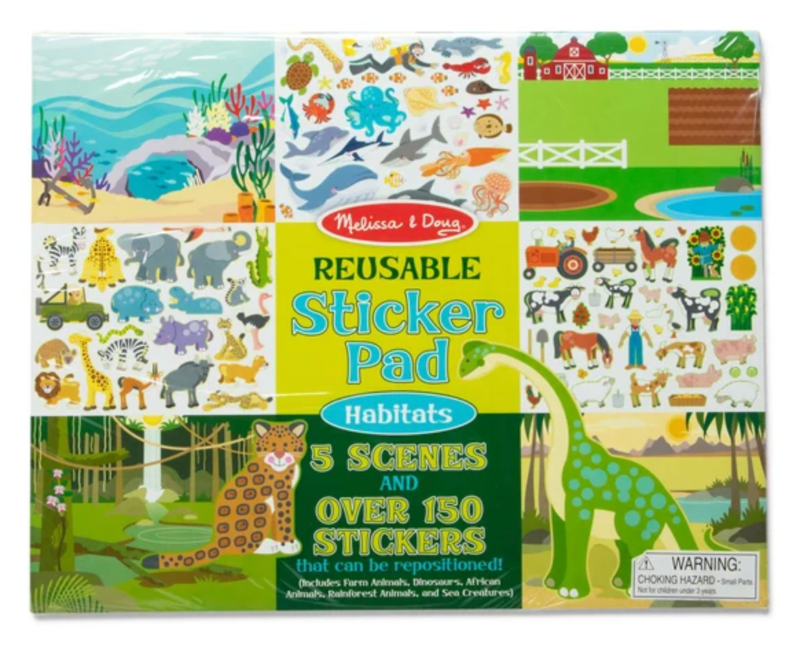 Reusable Sticker Pad Habitats