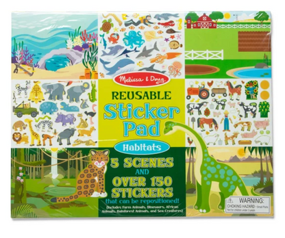 Reusable Sticker Pad Habitats