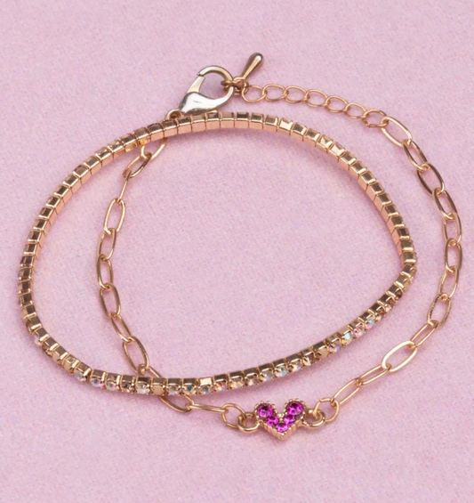 Boutique Chic Linked with Love 2 pc. Bracelet Set