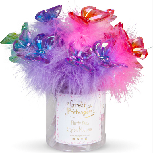 Butterfly Gem Fluffy Pen