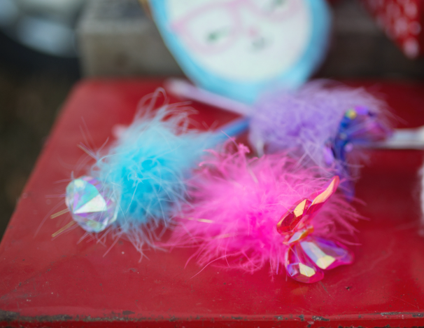 Butterfly Gem Fluffy Pen