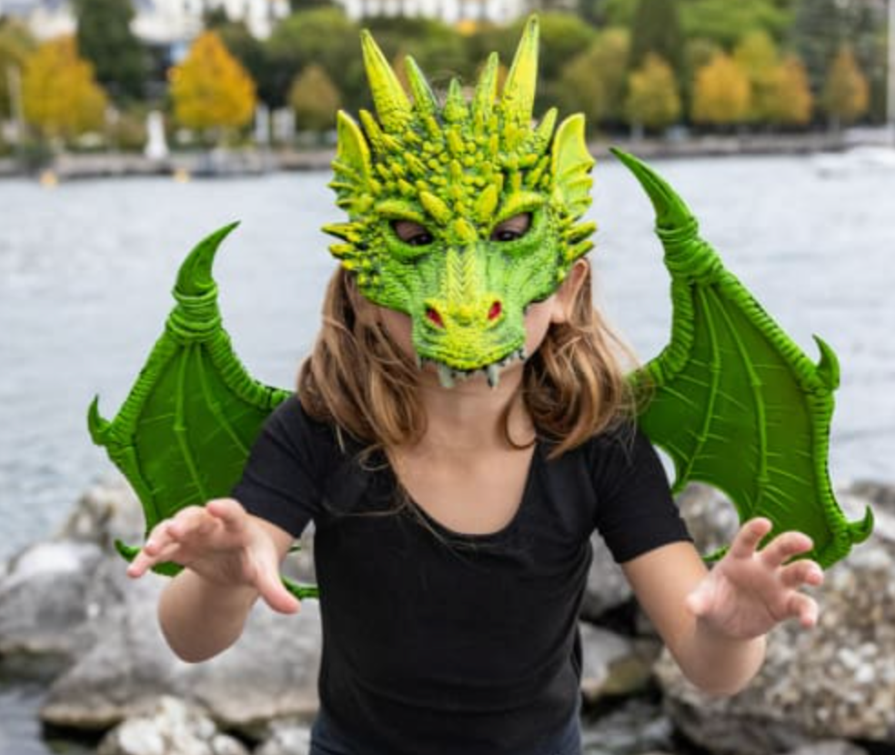 Dragon Mask - Green