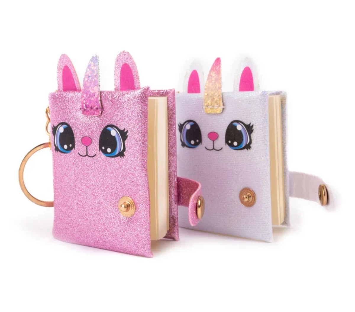 Mini Sparkly Friends Keychain Journal - Caticorn