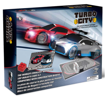 Turbo City Small Track with 2 Bugatti Cars