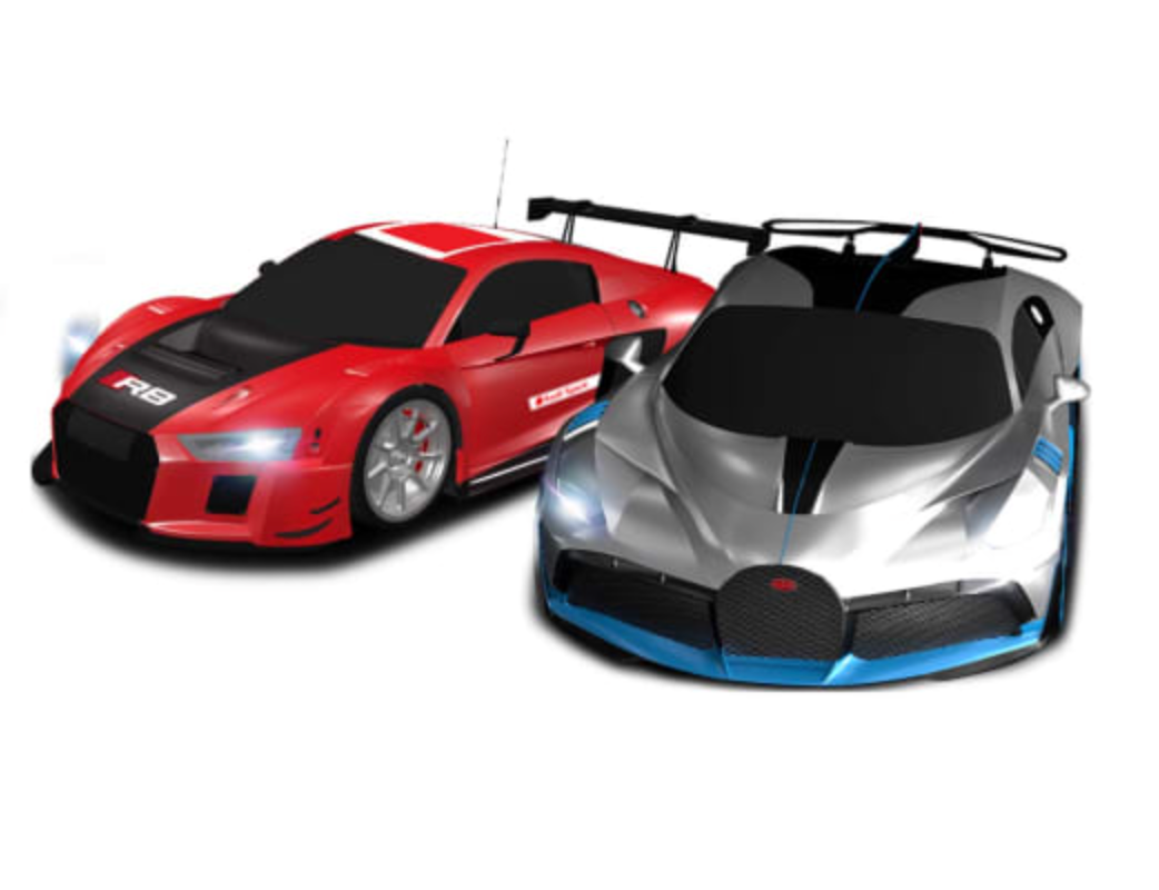 Turbo City Small Track with 2 Bugatti Cars