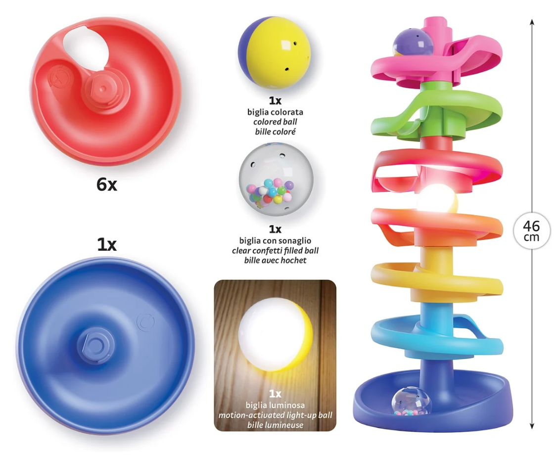 Quercetti Spiral Tower Brightball