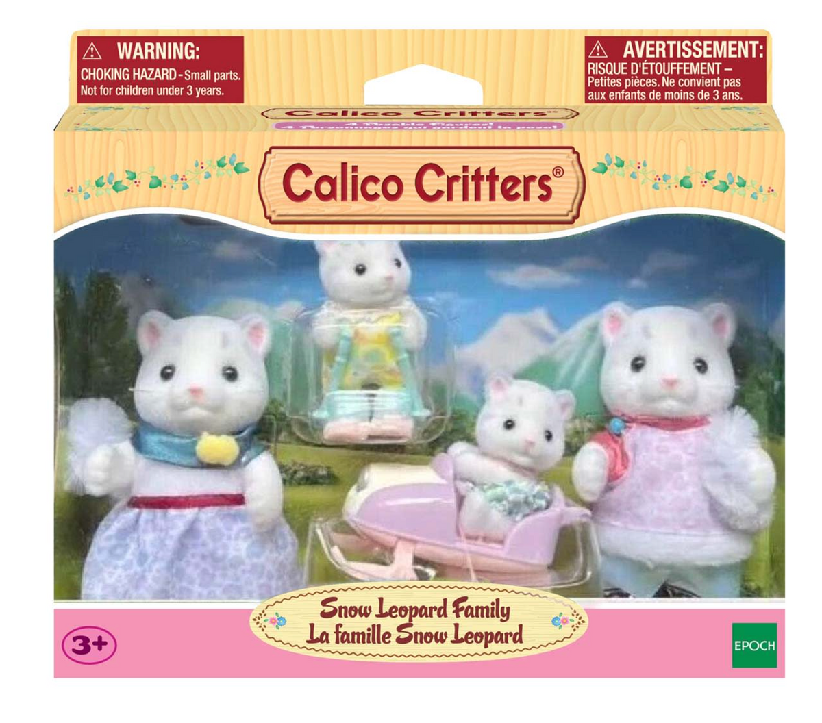 Calico Critters Snow Leopard Family